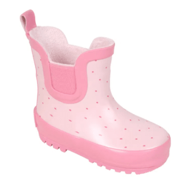 Botas de agua rosada