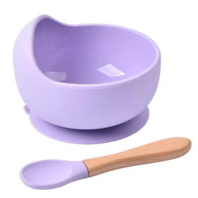 Bowl con cuchara Lilac1