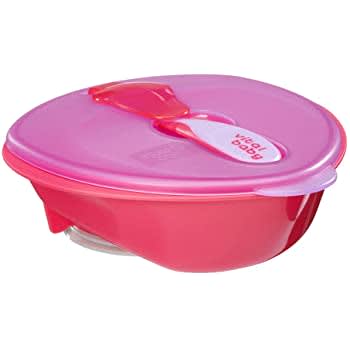 Bowl con succión rosado Vital Baby1