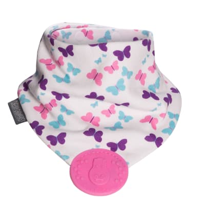 Babero con mordedor Butterfly World1