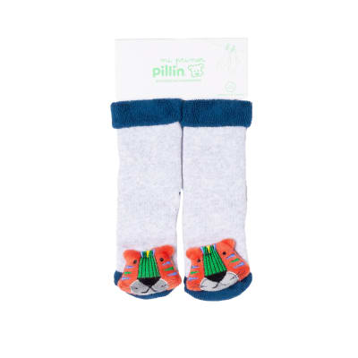 Calcetín con cascabel gris 1