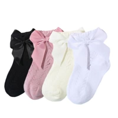 Calcetines cortos con lazo