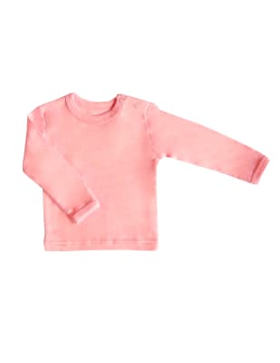 Camiseta bebé lisa rosa pastel1