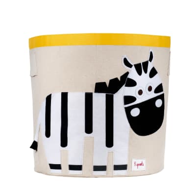 Canasto para juguetes Cebra1