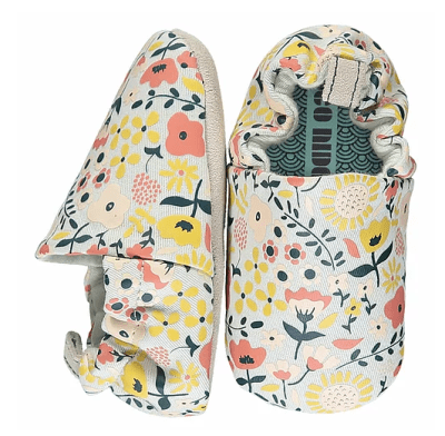 Mini Shoes/Mocs Wildflowers Chalk1