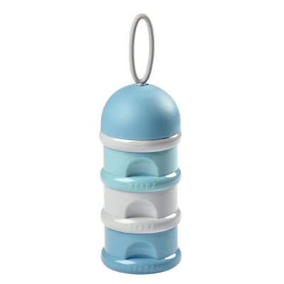 Dosificador de leche vertical celeste