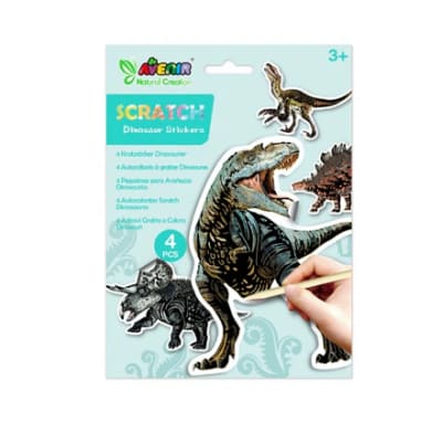 Stickers para raspar- Dinosaurio