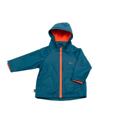 Chaqueta impermeable azul2