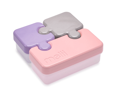 Contenedor Puzzle rosado