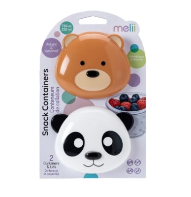 Contenedores para snacks Oso & Panda