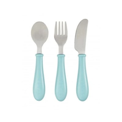 Cubiertos de aprendizaje acero celeste1