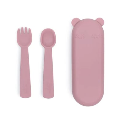 Cubiertos con caja rosa viejo1