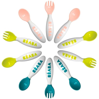 Set tenedor + cuchara infantil Béaba