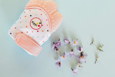 Mitón mordedor rosa