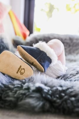 Pantuflas Eskimo azul