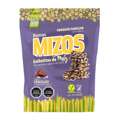 Galletas de maíz Chocolate (120 gramos) Mizos1