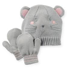 Gorro y mitones Ratoncita1