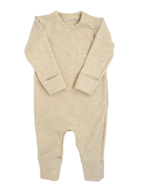 Enterito/Pijama algodón beige1