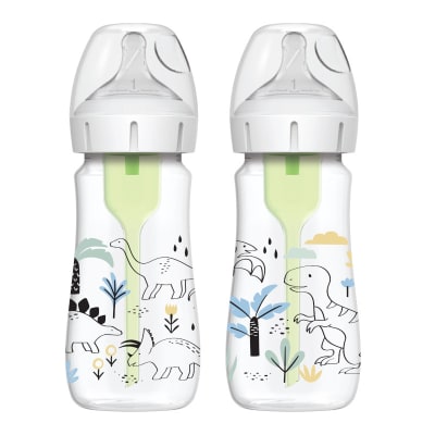 Set de mamaderas Boca Ancha Options+ Dinosaurios1