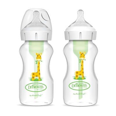 Set de mamaderas Boca Ancha Options+ Jirafa