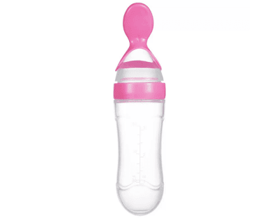 Cuchara dosificadora de alimento rosa1