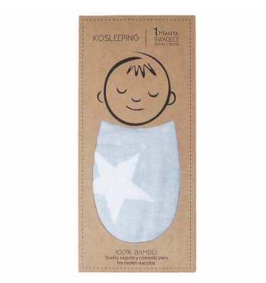 Manta swaddle gris
