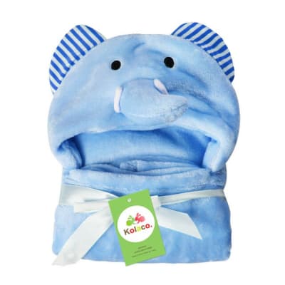 Manta con capucha Elefante1