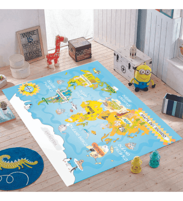 Alfombra Mapa del Mundo1