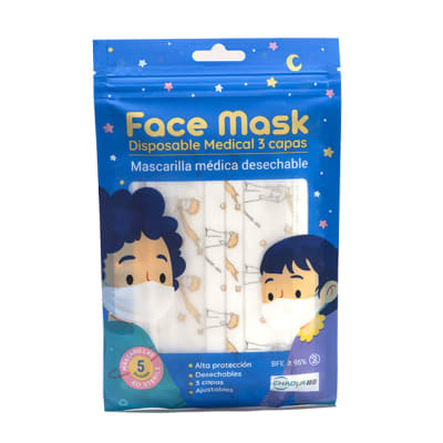 Mascarilla infantil desechable