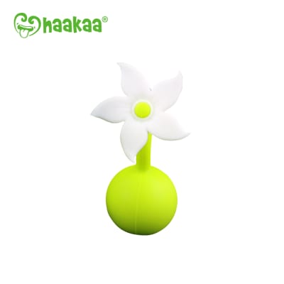 Flor tapón de silicona para recolector de leche materna blanca