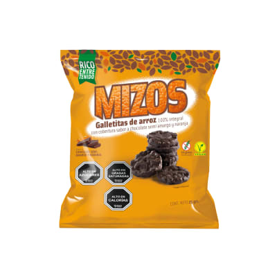 Galletas de arroz Chocolate Naranja (25 gramos)