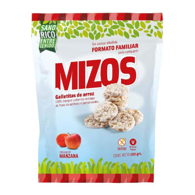 Galletas de arroz Manzana (100 gramos)1