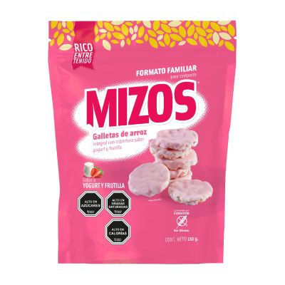 Galletas de arroz Yogurt Frutilla (150 gramos)1
