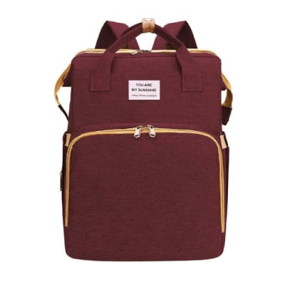 Mochila maternal extensible burdeo1