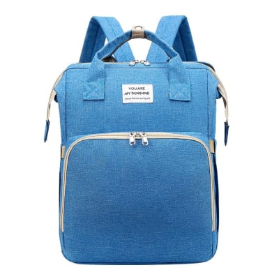 Mochila maternal extensible celeste1