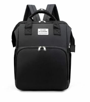 Mochila maternal extensible negra