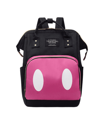 Mochila maternal Minnie Mouse fucsia1
