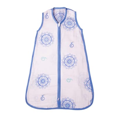 Saco para dormir muselina azul1