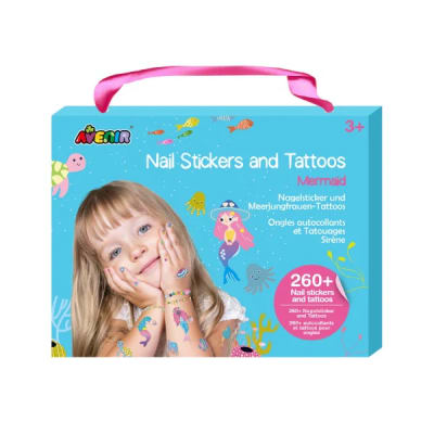 Stickers para uñas y Tatuajes- Sirenas1