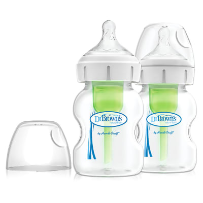 Pack 2 Mamaderas Boca Ancha Options+ (150 mililitros)1