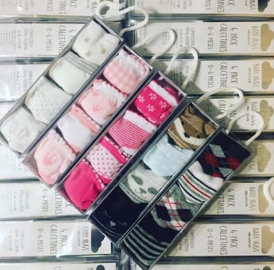 Pack 4 calcetines Baby Hugs 0-6 meses