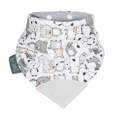 Babero con mordedor Panda Pals1