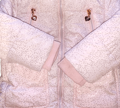 Parka con brillos impermeable1