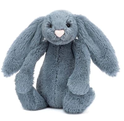 Peluche Conejo Dusky azul mediano1