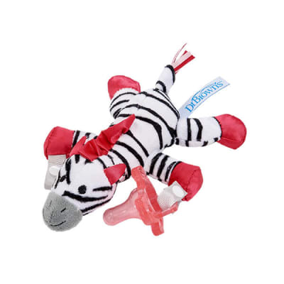 Peluche sujeta chupetes Zebra1