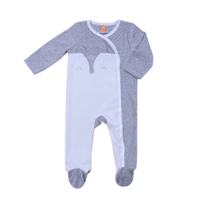 Pijama bicolor gris2