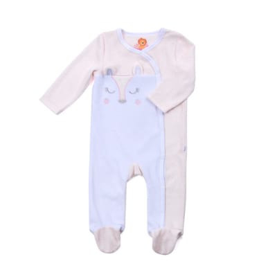 Pijama bicolor rosa1