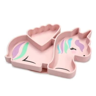 Plato de silicona Unicornio1