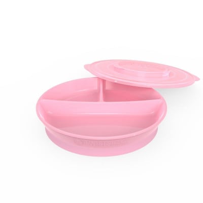 Plato dividido rosado1