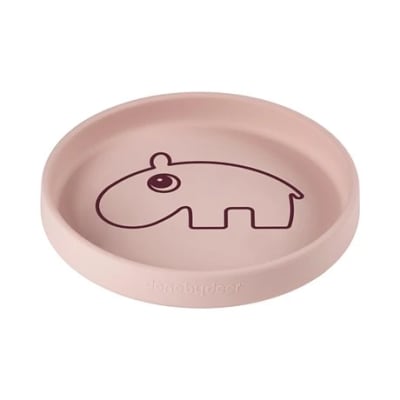 Plato de silicona antideslizante Ozzo rosa1